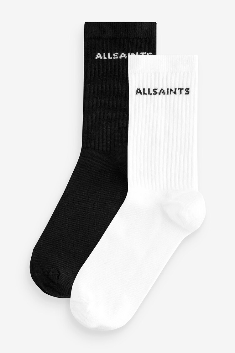 smALLSAINTS Black/White Logo Socks 2 Pack - Image 1 of 1