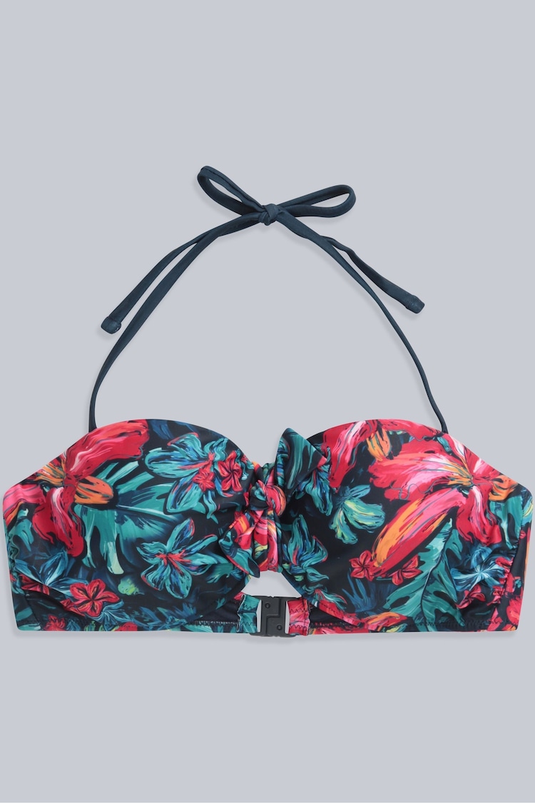 Animal Red Docks Printed Tie Front Womens Bikini Top - Image 1 of 1