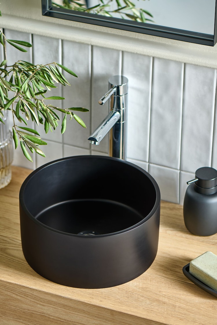 Lavabo de baño redondo de resina - Imagen 1 de 1