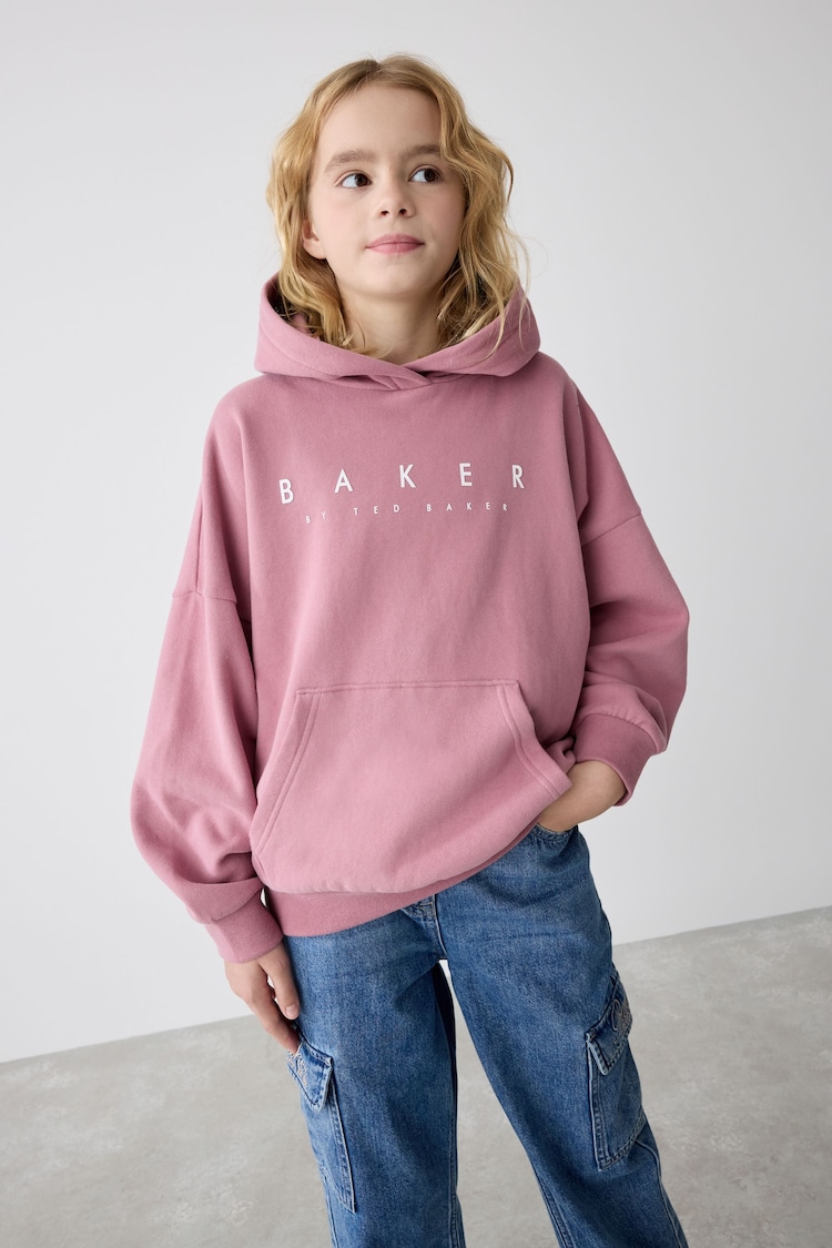 Baker by Ted Baker Oversized Back Print Hoodie - Image 1 of 1