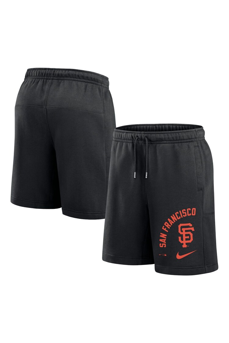 Fanatics San Francisco Giants Arched Kicker Fleece Black Shorts - Image 1 of 1