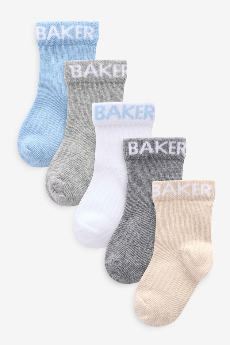 Baker by Ted Baker Baby Socks 5 Pack - Image 1 of 1