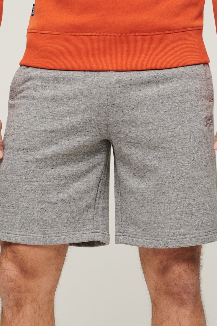 Superdry Grey Essential Logo Jersey Shorts - Image 1 of 1