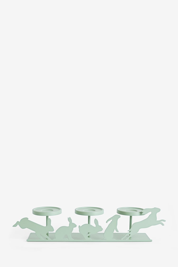 Green Large Hare Candelabra - Image 1 of 1