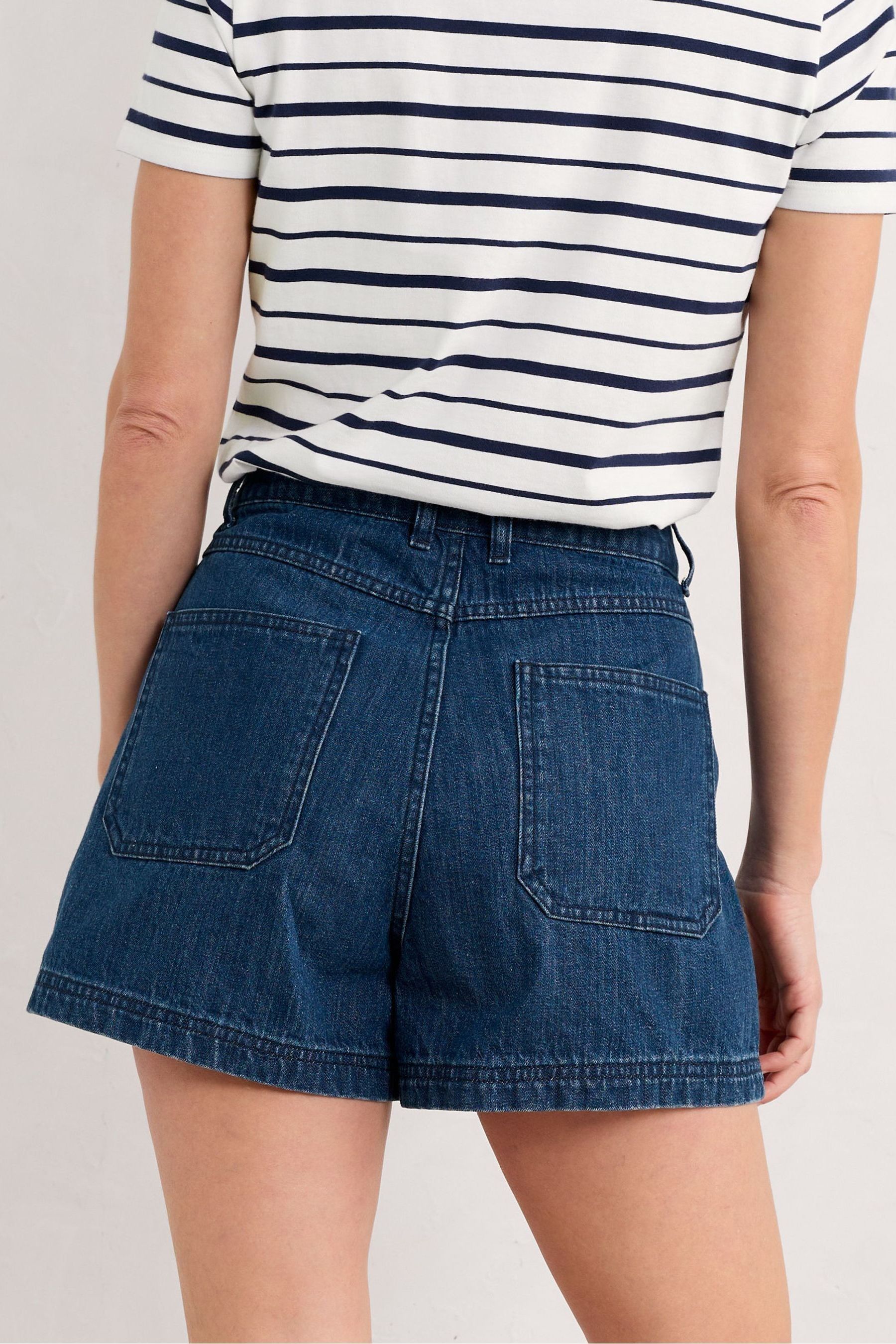 Buy Seasalt Cornwall Blue Holloway Denim Shorts from the Next UK online
