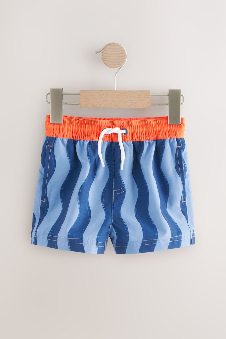 Blue Stripe Swim Shorts (3mths-7yrs) - Image 1 of 1