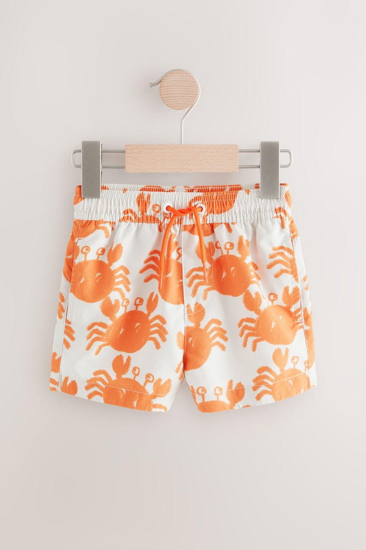 Orange/Neutral Swim Shorts (3mths-7yrs) - Image 1 of 1