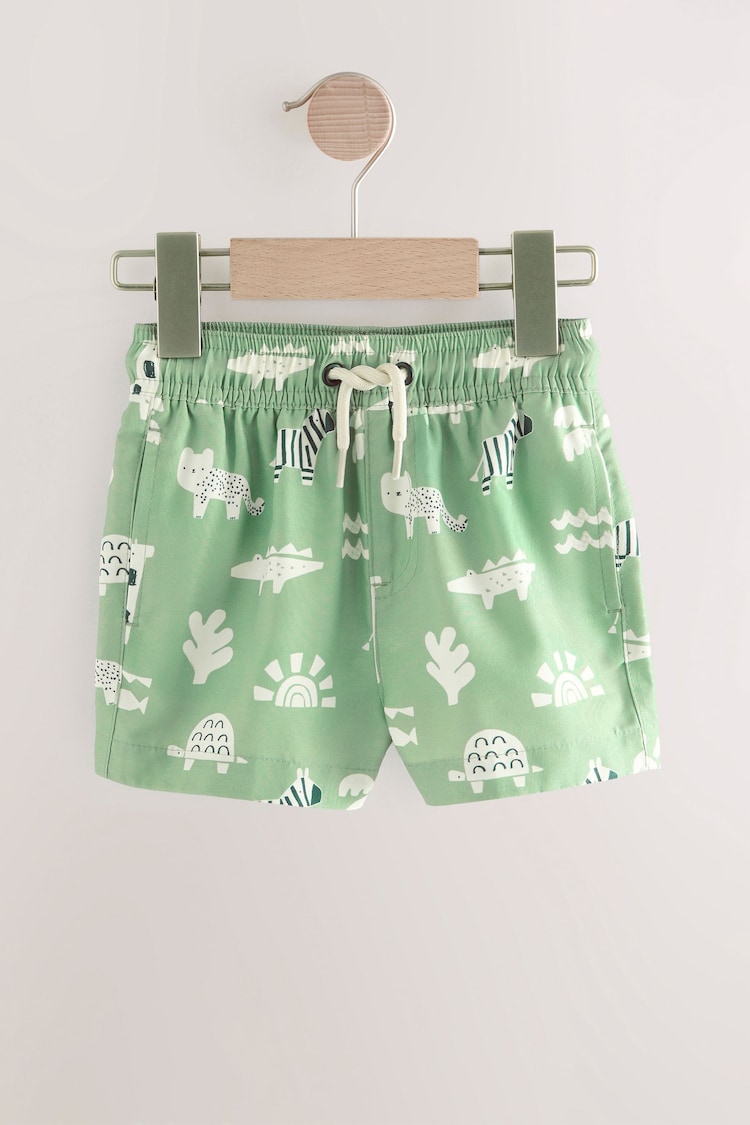 Sage Green Swim Shorts (3mths-7yrs) - Image 1 of 1