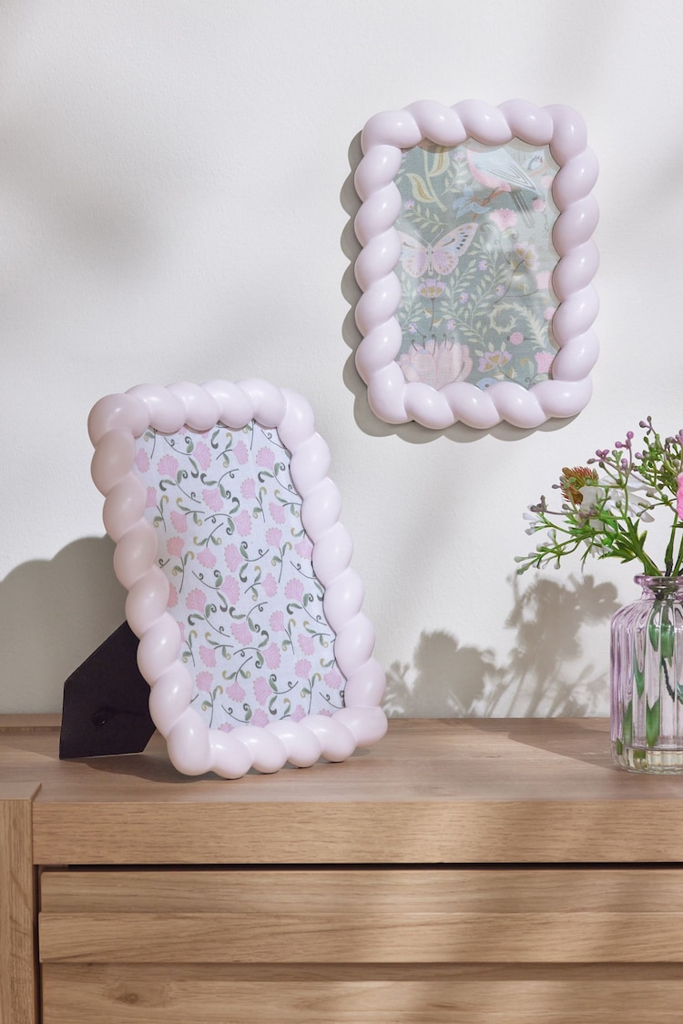 Lilac Purple 3D Twisted Rope Photo Frame - Image 1 of 1