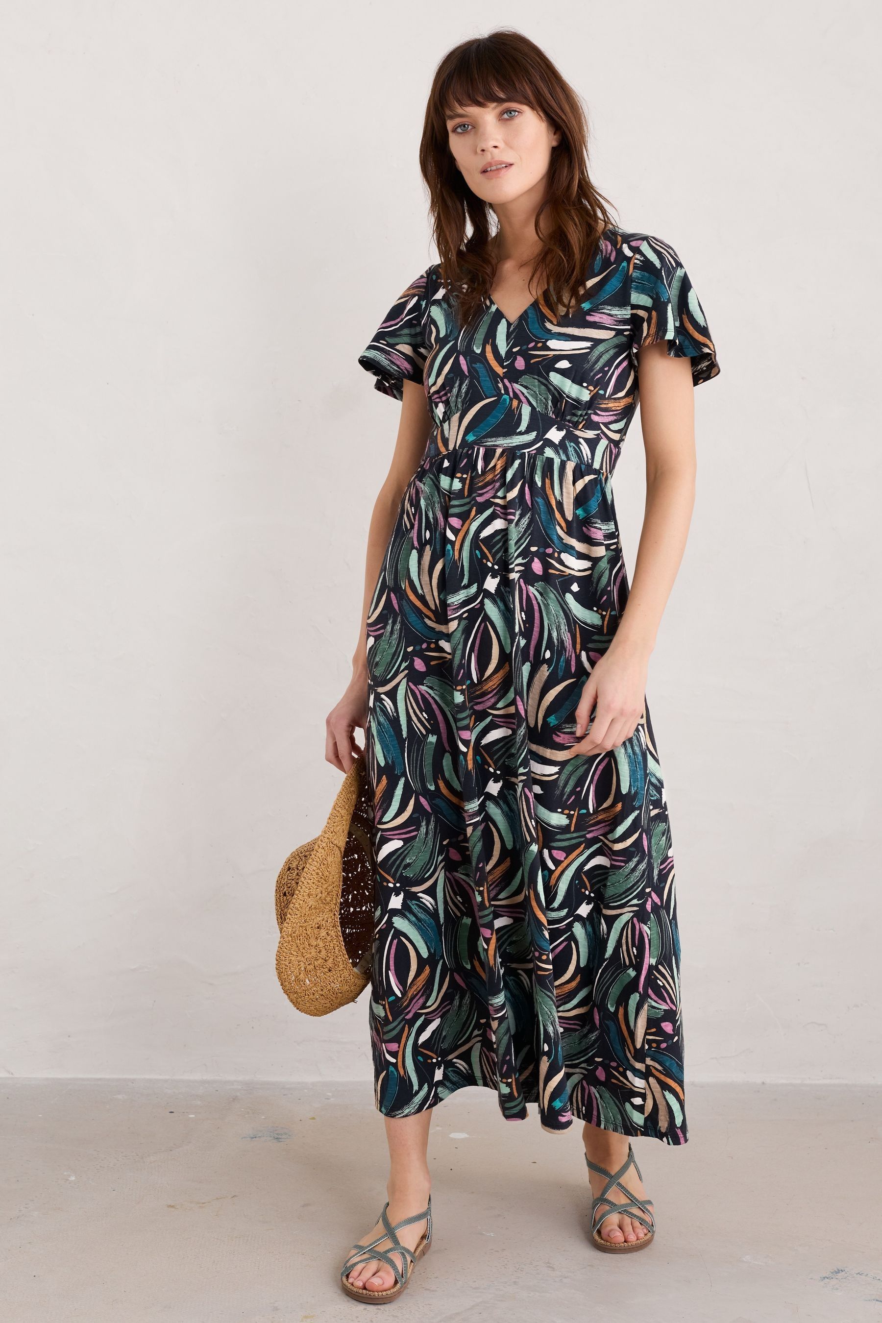 Buy Seasalt Cornwall Black Multi Chateaux Maxi Dress from the Next UK ...