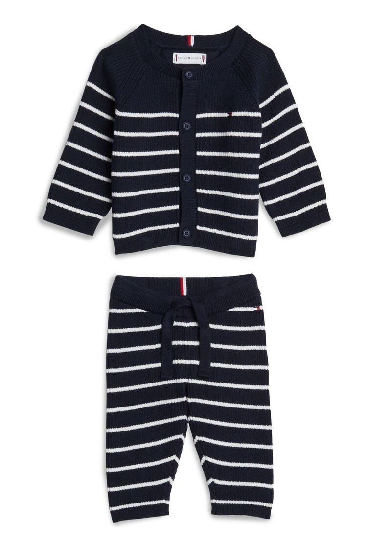 Tommy Hilfiger Blue Weater Ribbed 2 Piece Set - Image 1 of 1