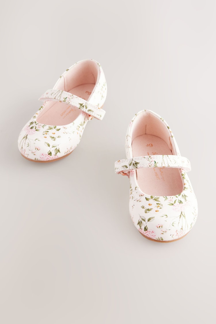 Floral - Zapatos estilo merceditas con cierre de velcro para ocasiones especiales - Imagen 1 de 1 Floral - Zapatos estilo merceditas con cierre de velcro para ocasiones especiales - Imagen 1 de 1