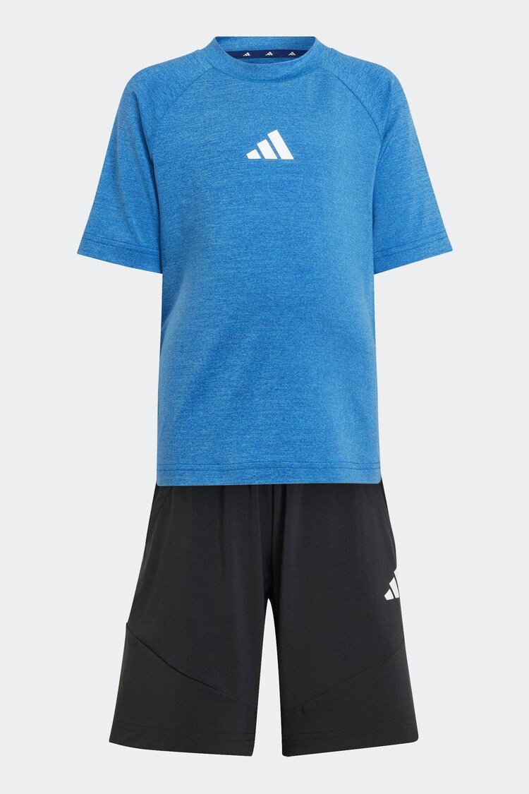 adidas Blue All Sports Favorite Top and Shorts Set - Image 1 of 1