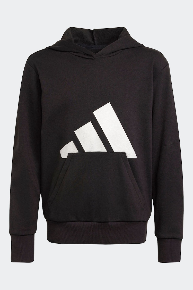 adidas Black Essentials Glam Cotton Hoodie - Image 1 of 1