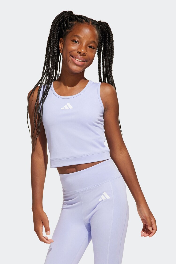 Morado - Camiseta crop All Sports Favorite de adidas - Imagen 1 de 1