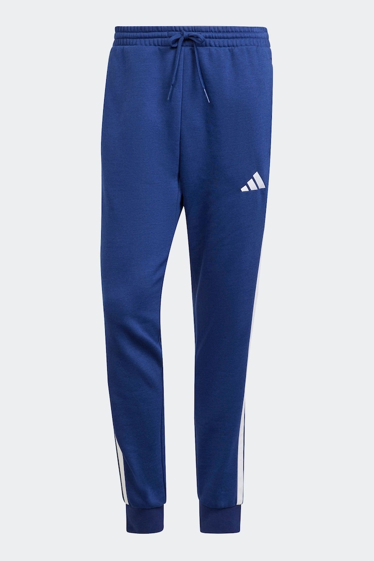 adidas Blue Essentials 3-Stripes Fleece Joggers - Image 1 of 1