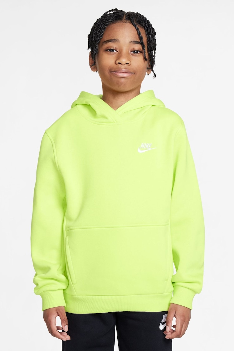 Nike Lemon Yellow Club Fleece Pullover Hoodie - Image 1 of 1