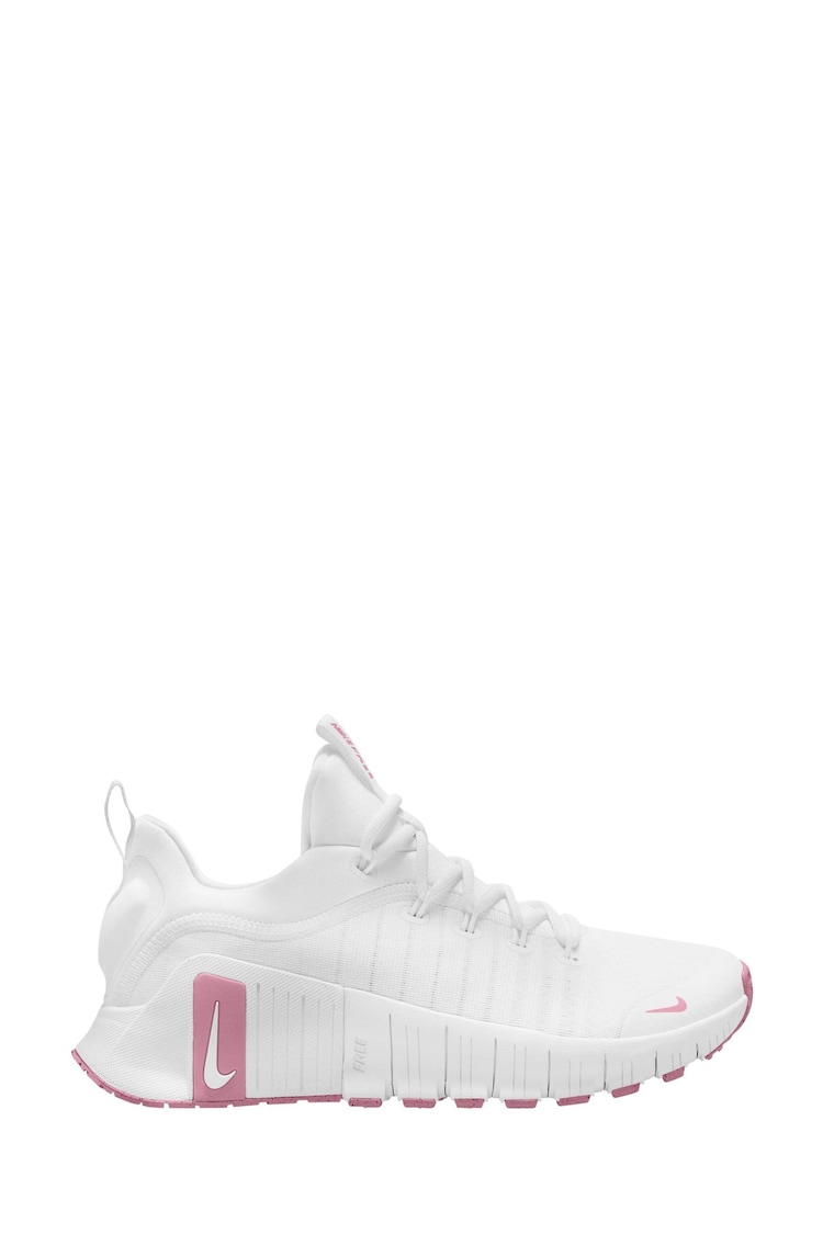 Nike White Pink Free Metcon 6 Training Trainers - Image 1 of 1