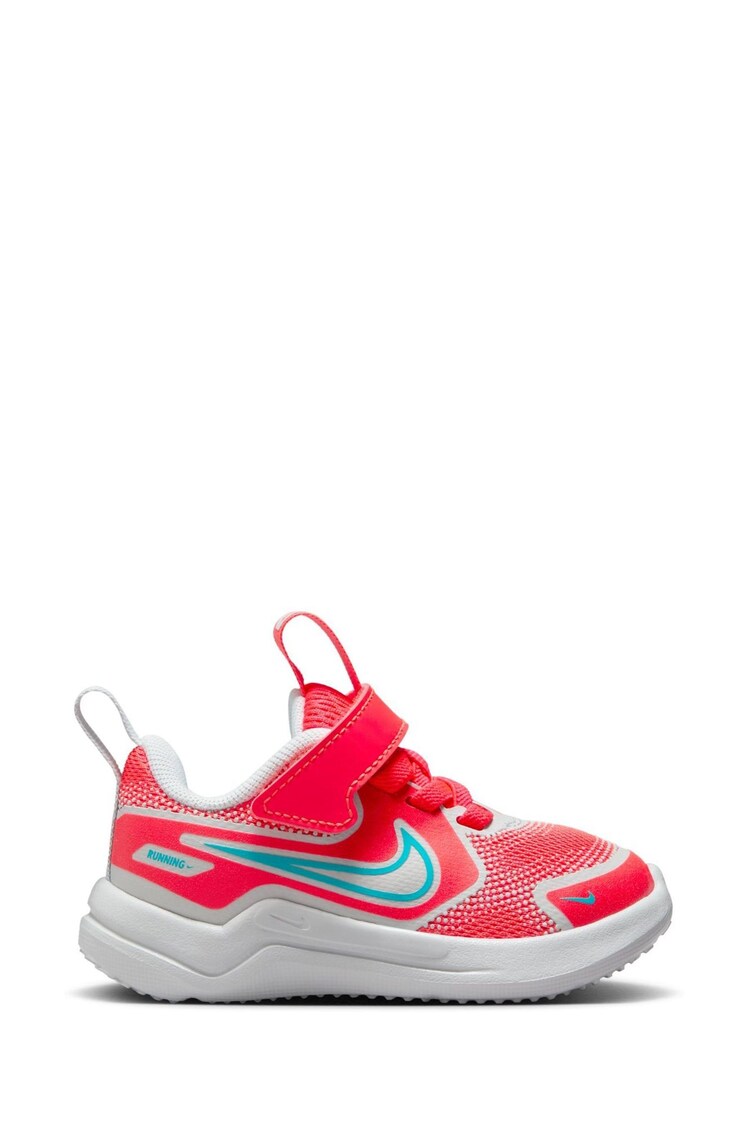 Nike Crimson Red Grey Infant Cosmic Running Trainers - Image 1 of 1