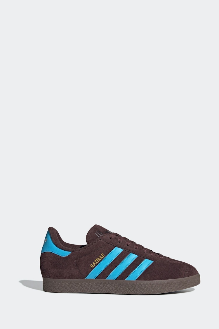 Коричневый/синий - Кроссовки adidas Originals Gazelle - Image 1 of 1