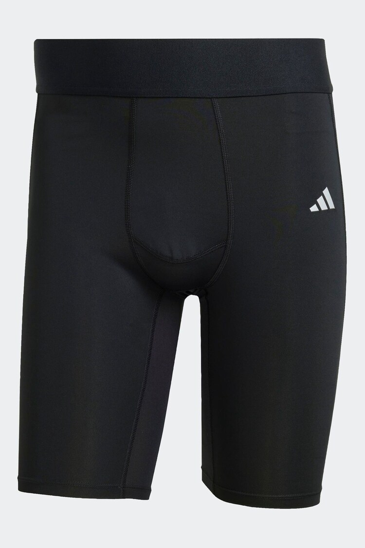 adidas Black Techfit Short Tights - Image 1 of 1