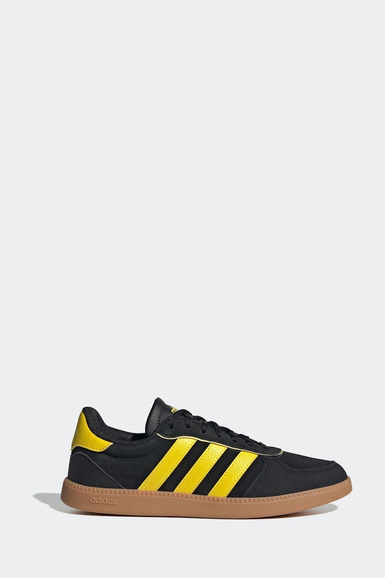 adidas Black/Yellow Breaknet Sleek Trainers - Image 1 of 1