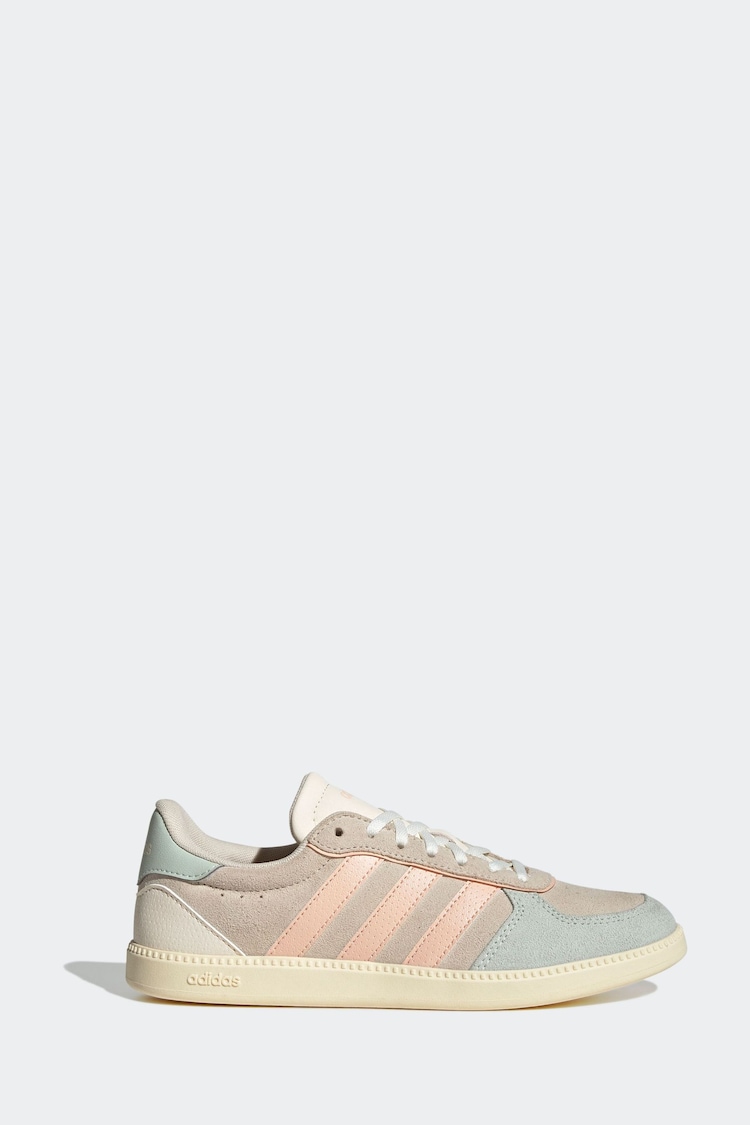 adidas Off White Chrome Breaknet Sleek Trainers - Image 1 of 1