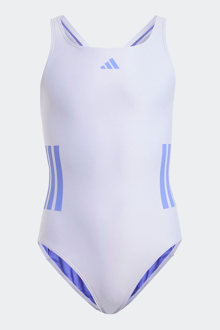 Пурпурный - Купальник с полосками C на спине adidas 3 - Изображение 1 из 1