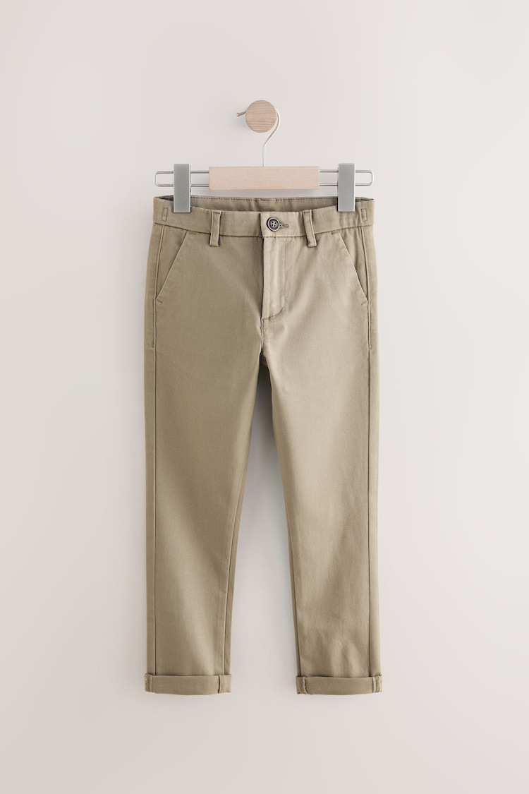 Tan Brown Skinny Fit Stretch Chino Trousers (3-17yrs) - Image 1 of 1