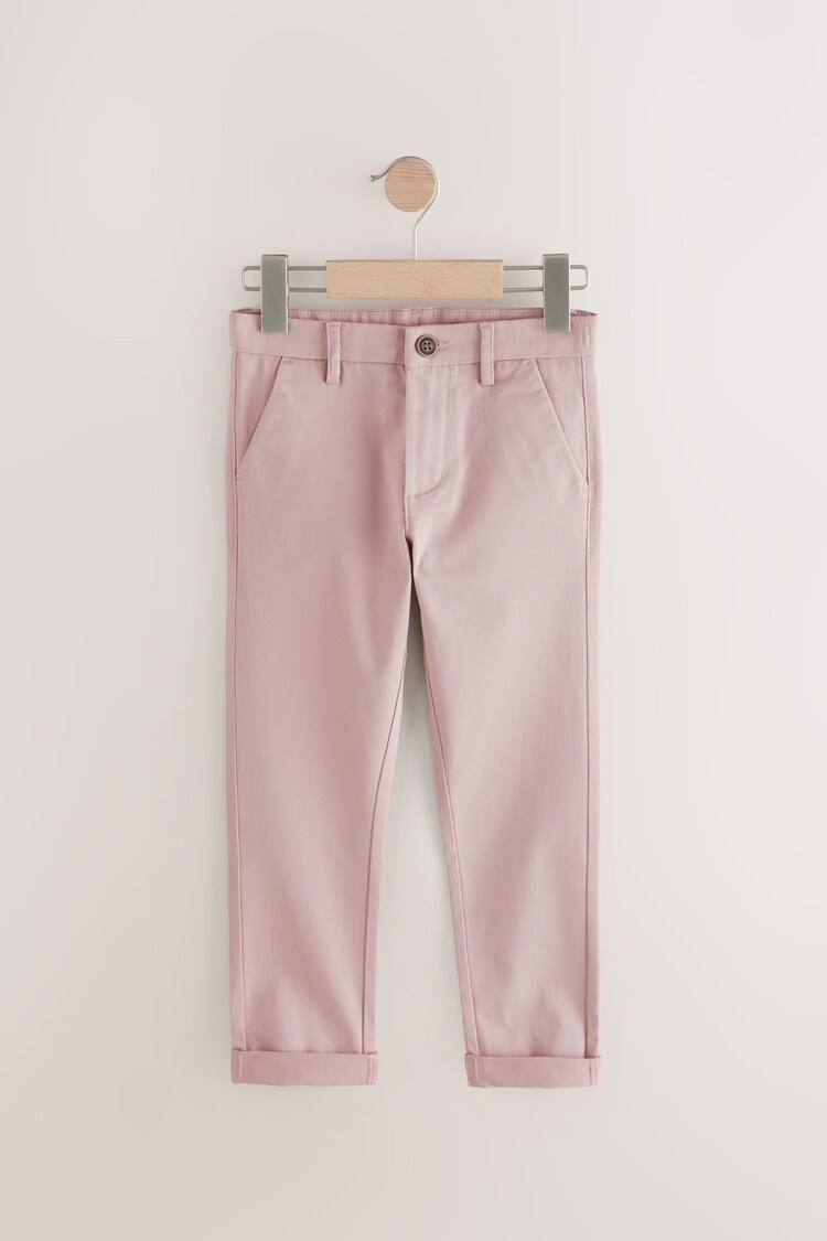 Blush Skinny Fit Stretch Chino Trousers (3-17yrs) - Image 1 of 1