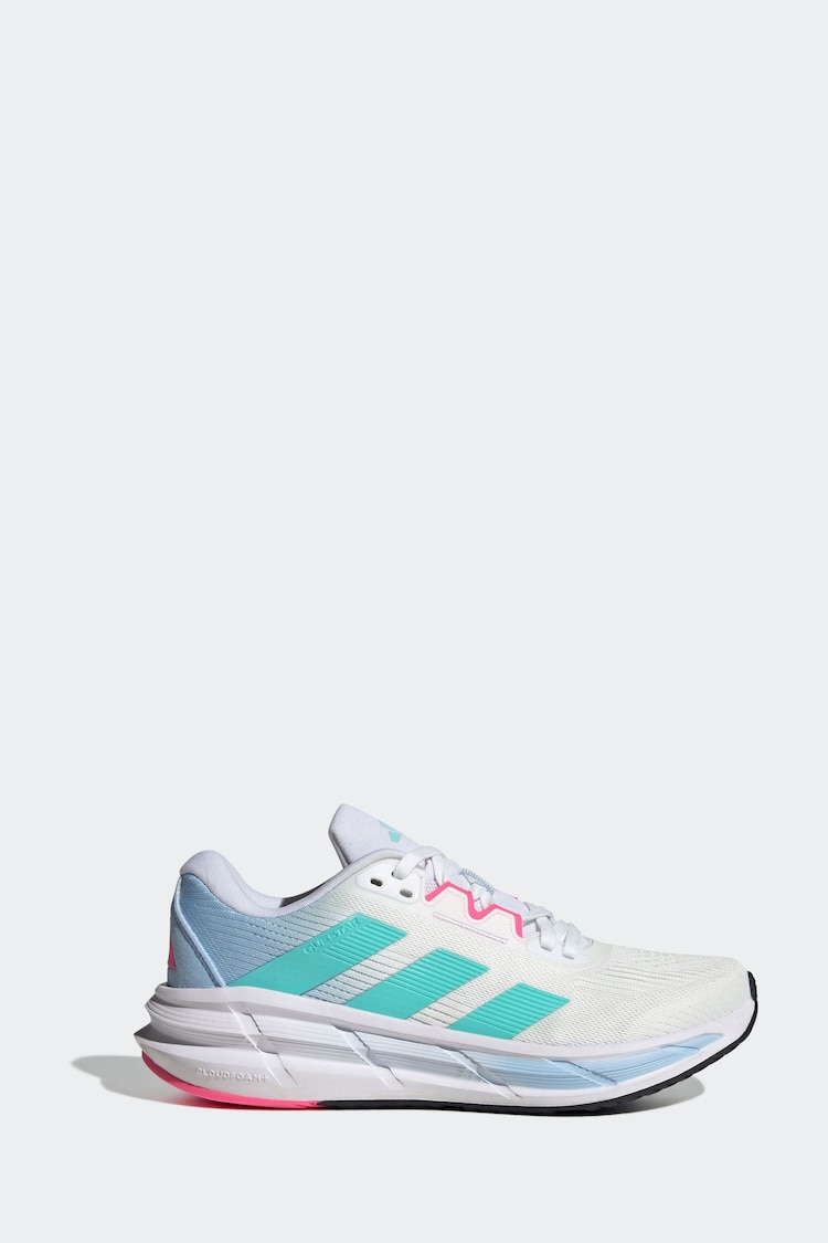 adidas White Questar 3 Trainers - Image 1 of 1