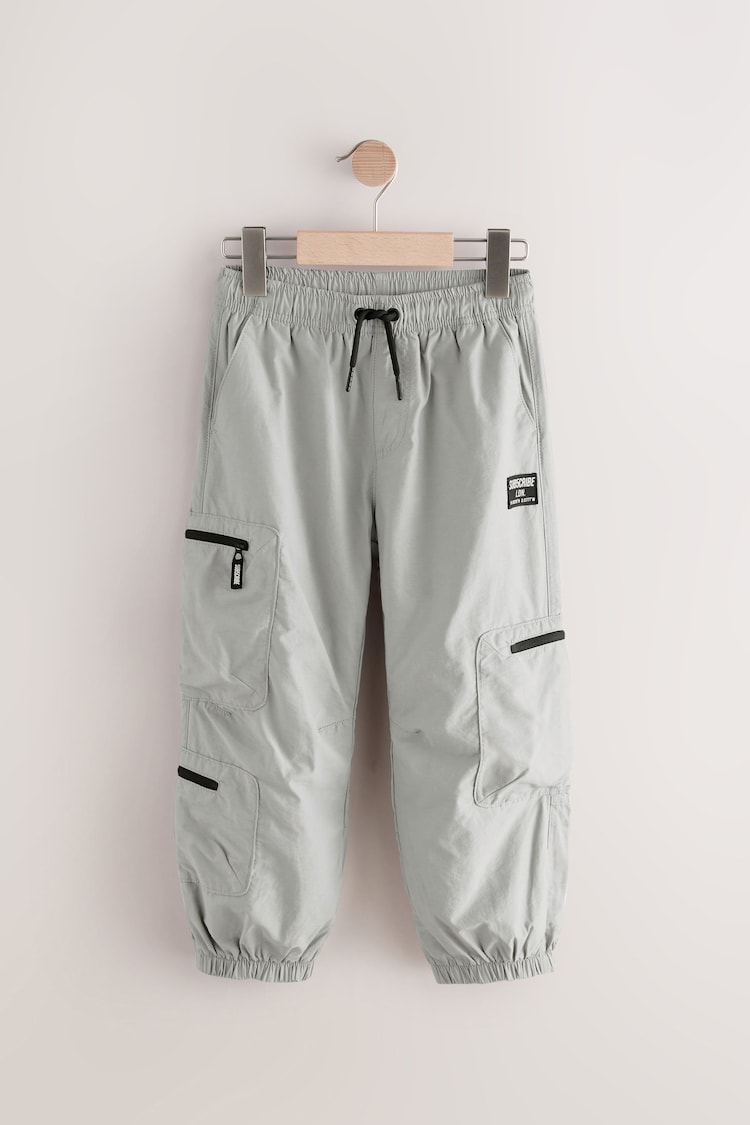 Grey Cargo Zip Pocket Trousers (3-16yrs) - Image 1 of 1