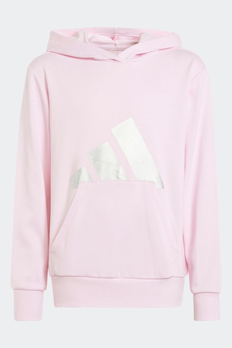 adidas Pink Essentials Glam Cotton Hoodie - Image 1 of 1