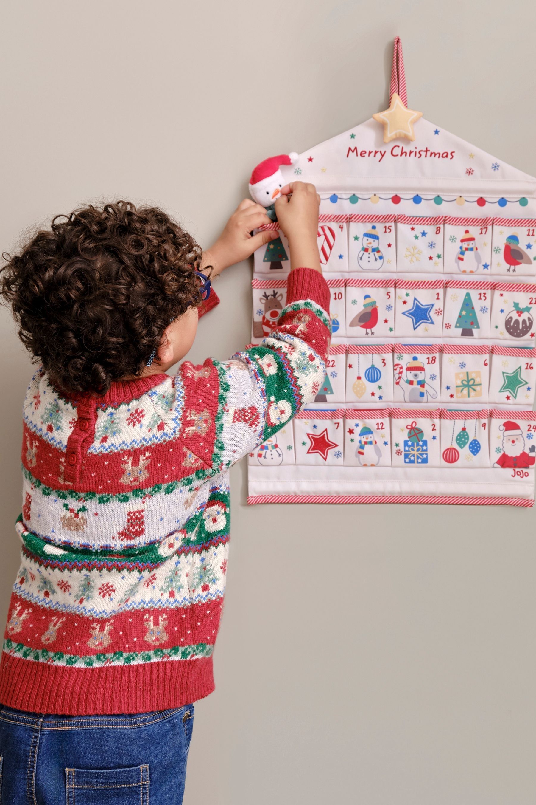 Buy JoJo Maman Bébé Fabric Hanging Advent Calendar from the Next UK