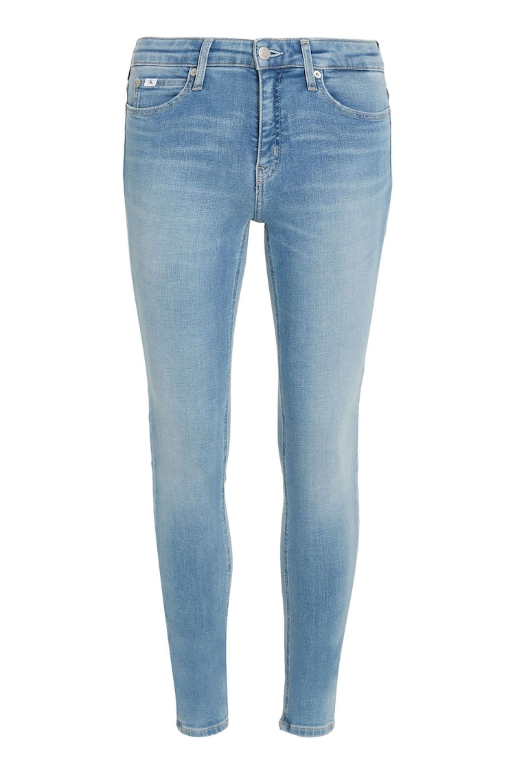 Calvin Klein Blue Mid Rise Skinny Jeans - Image 1 of 1