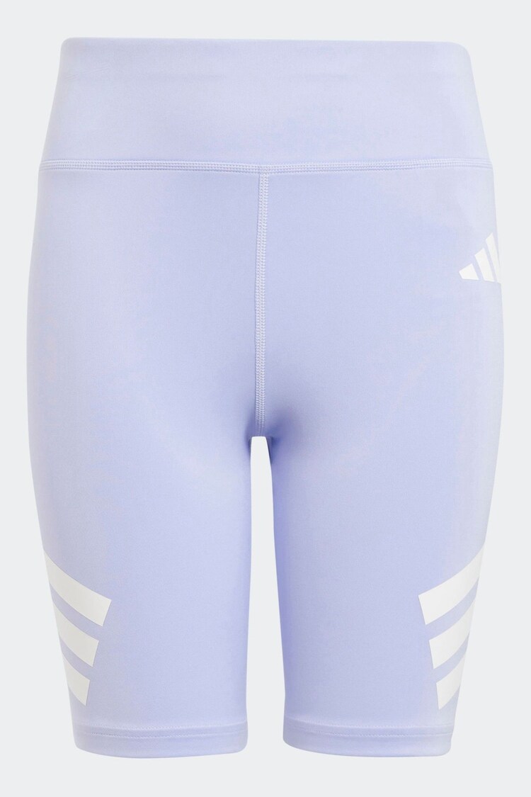 adidas Purple All Sports Optime Biker Shorts - Image 1 of 1