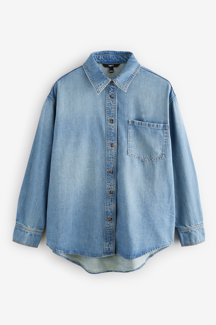 Blue Relaxed Denim Shirt - Image 1 of 1