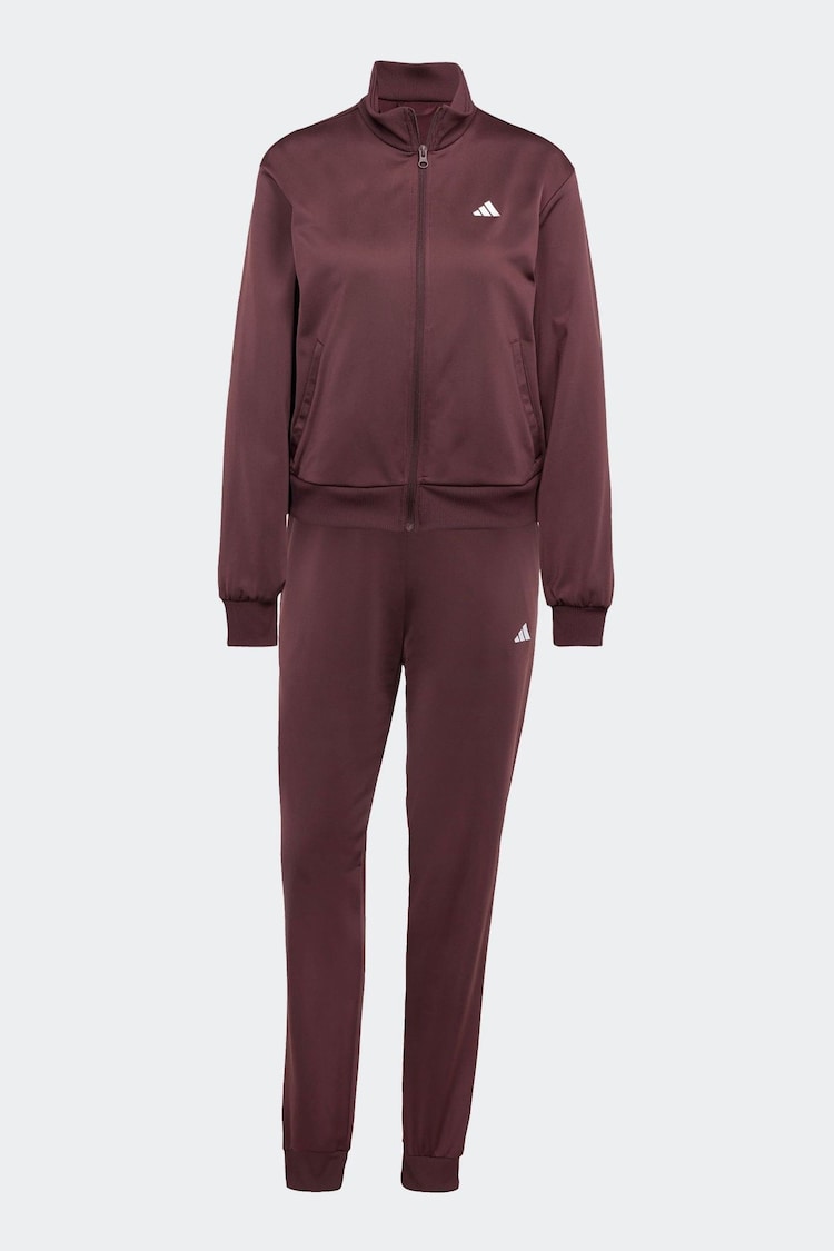 adidas Burgundy Feelcozy Tracksuit - Image 1 of 1