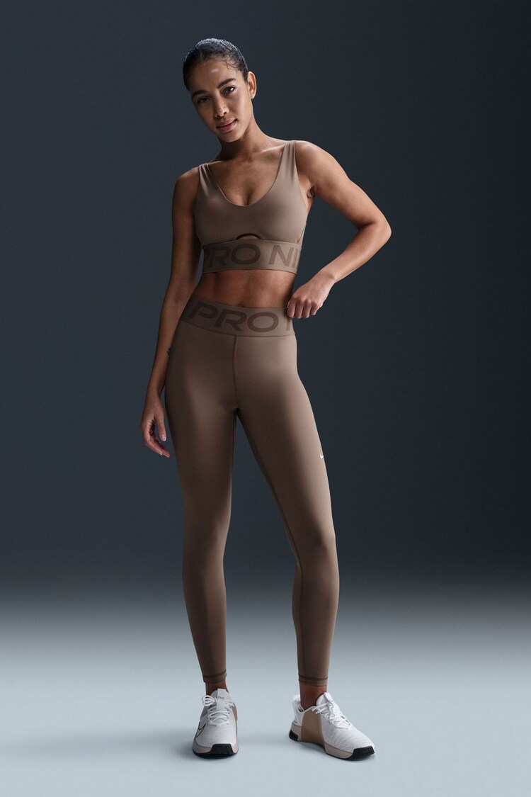 Nike Brown Pro Sculpt Dri-FIT High-Waisted Leggings - Image 1 of 1