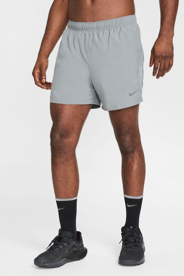 Nike Smoke Grey Challenger Dri-FIT 5 inch 2-In-1 Running Shorts - Image 1 of 1