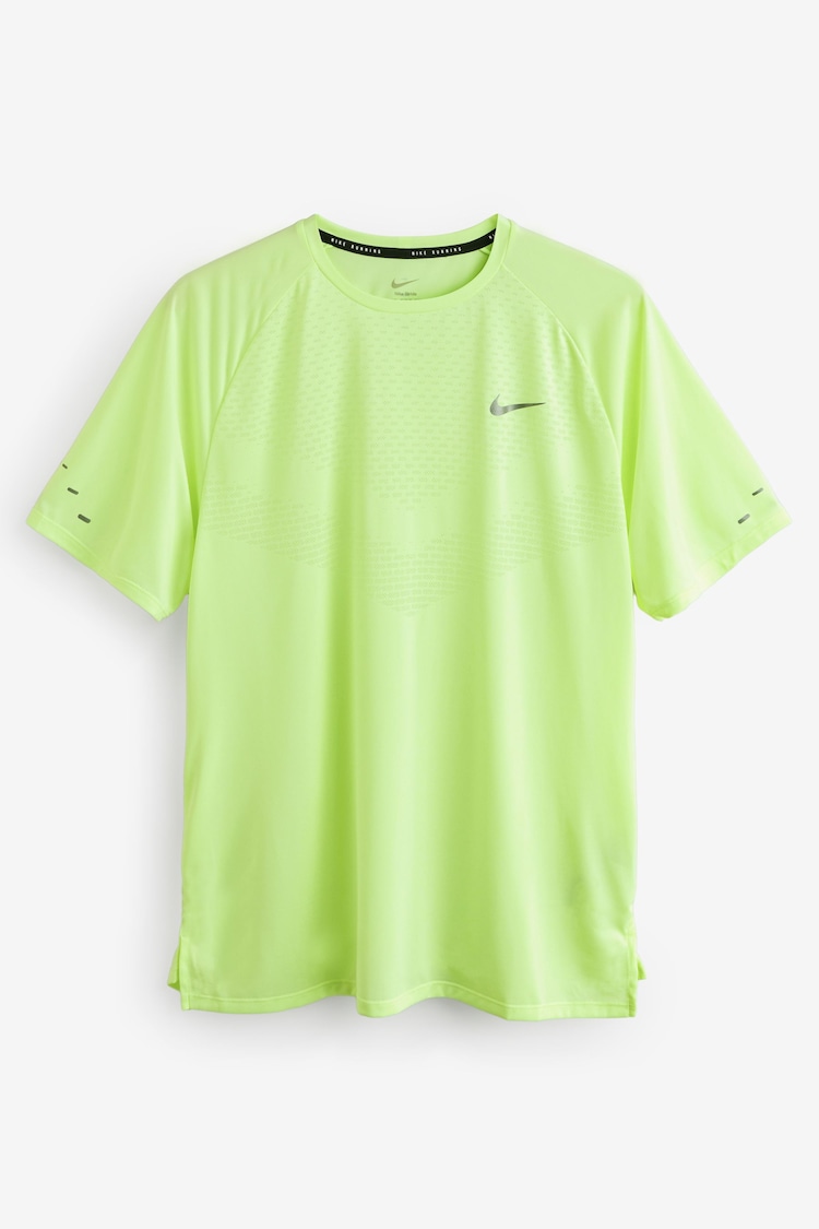 Nike Lime Green Dri-FIT Stride Running T-Shirt - Image 1 of 1