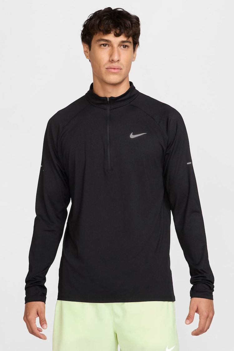 Nike Black Dri-FIT Stride Half Zip Midlayer Running Top - Image 1 of 1