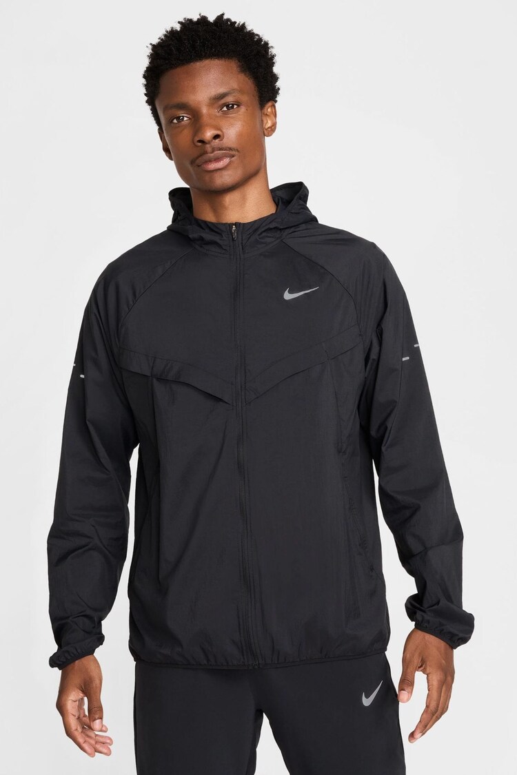 Nike Black Dri-FIT Stride Woven Running Jacket - Image 1 of 1