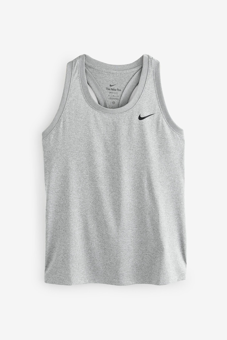 Nike Black Apricot Orange Dri-FIT Racerback Tank Vest Top - Image 1 of 1