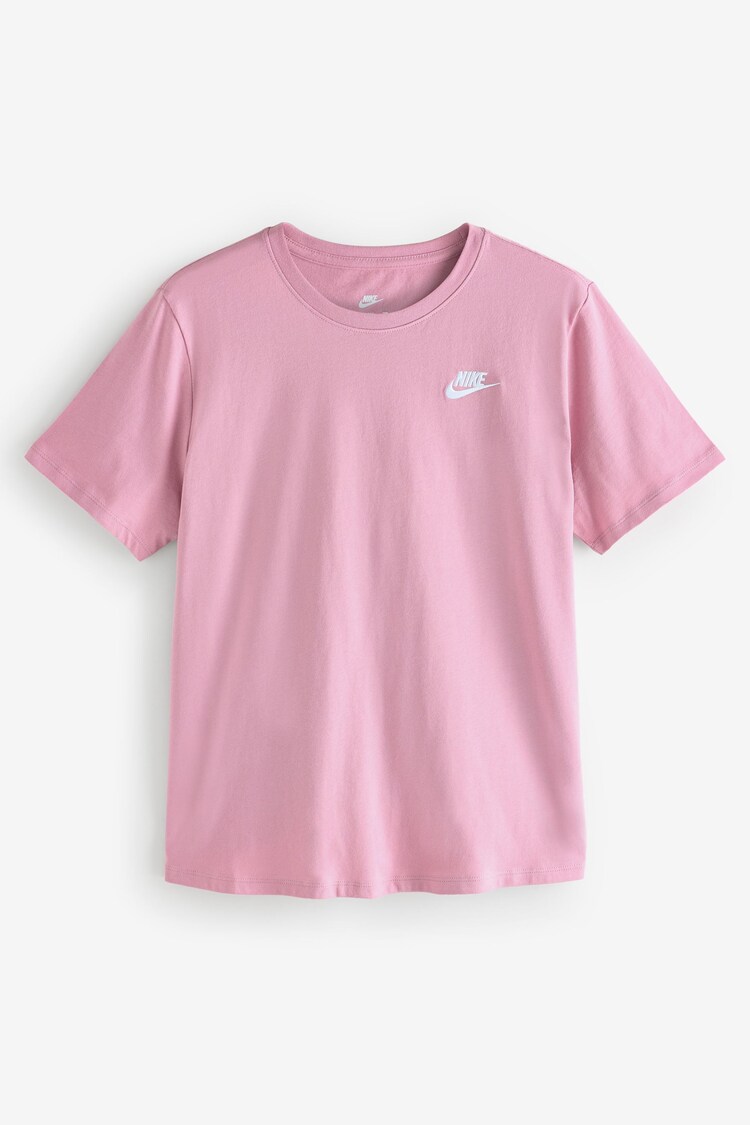 Nike Hyper Pink Sportswear Club Essentials T-Shirt - Image 1 of 1