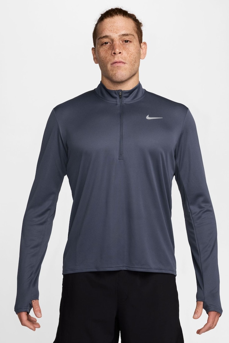Nike Thunder Blue Dri-FIT Pacer Quarter Zip Running Top - Image 1 of 1