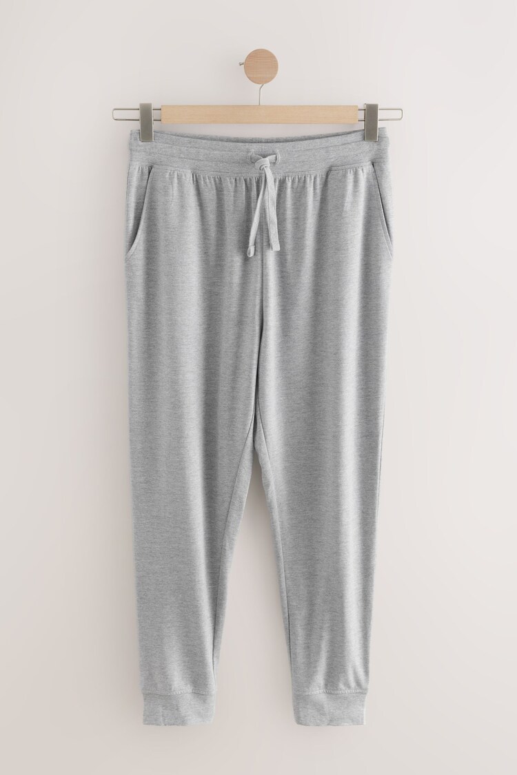 Grey Marl Cuffed Slim Lightweight Joggers - Image 1 of 1