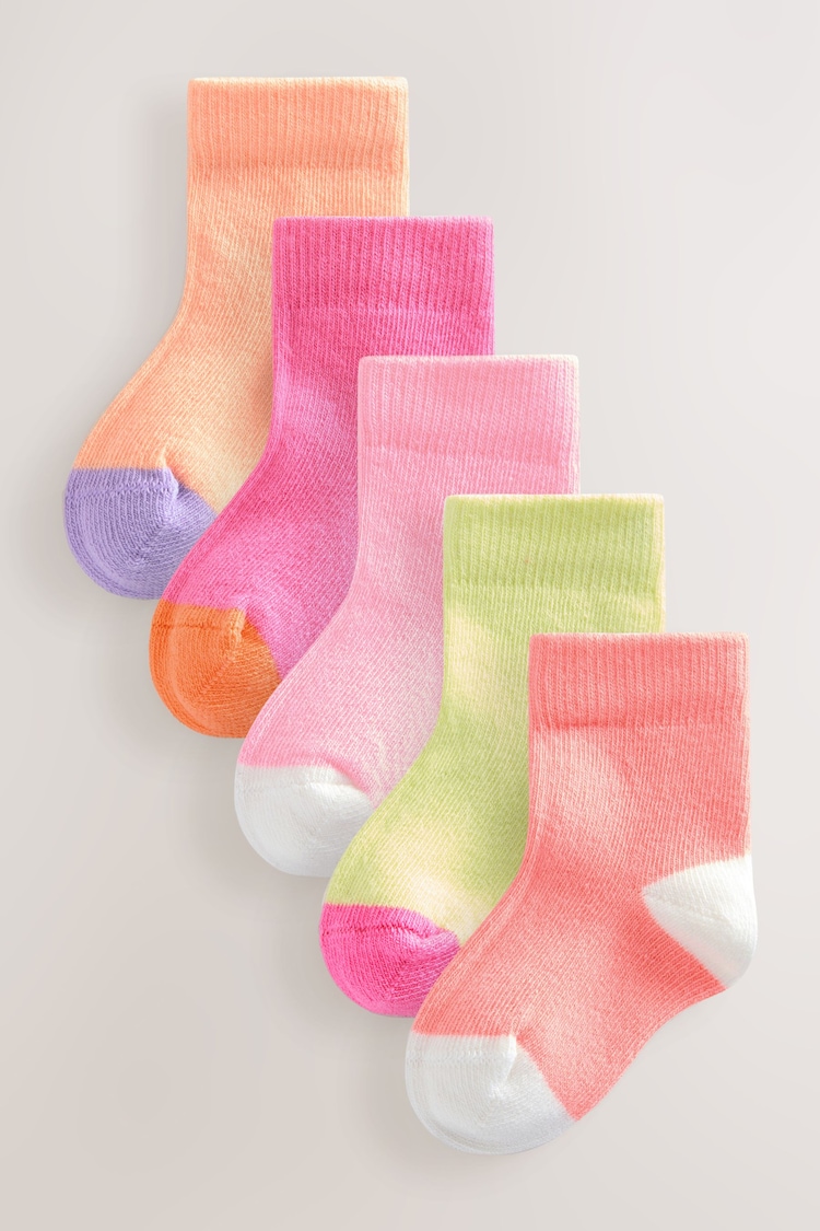 Pink Baby Socks 5 Pack (0mths-2yrs) - Image 1 of 1
