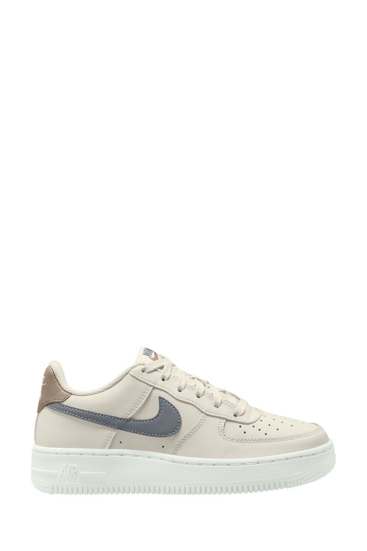 Nike Off White Grey Air Force 1 Youth Trainers - Image 1 of 1