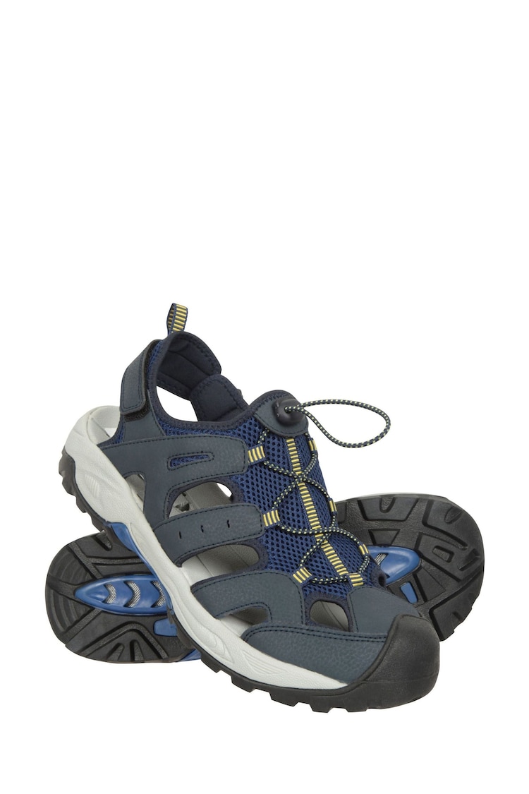 Mountain Warehouse Blue Rift Mens Drainage Sandals - Image 1 of 1